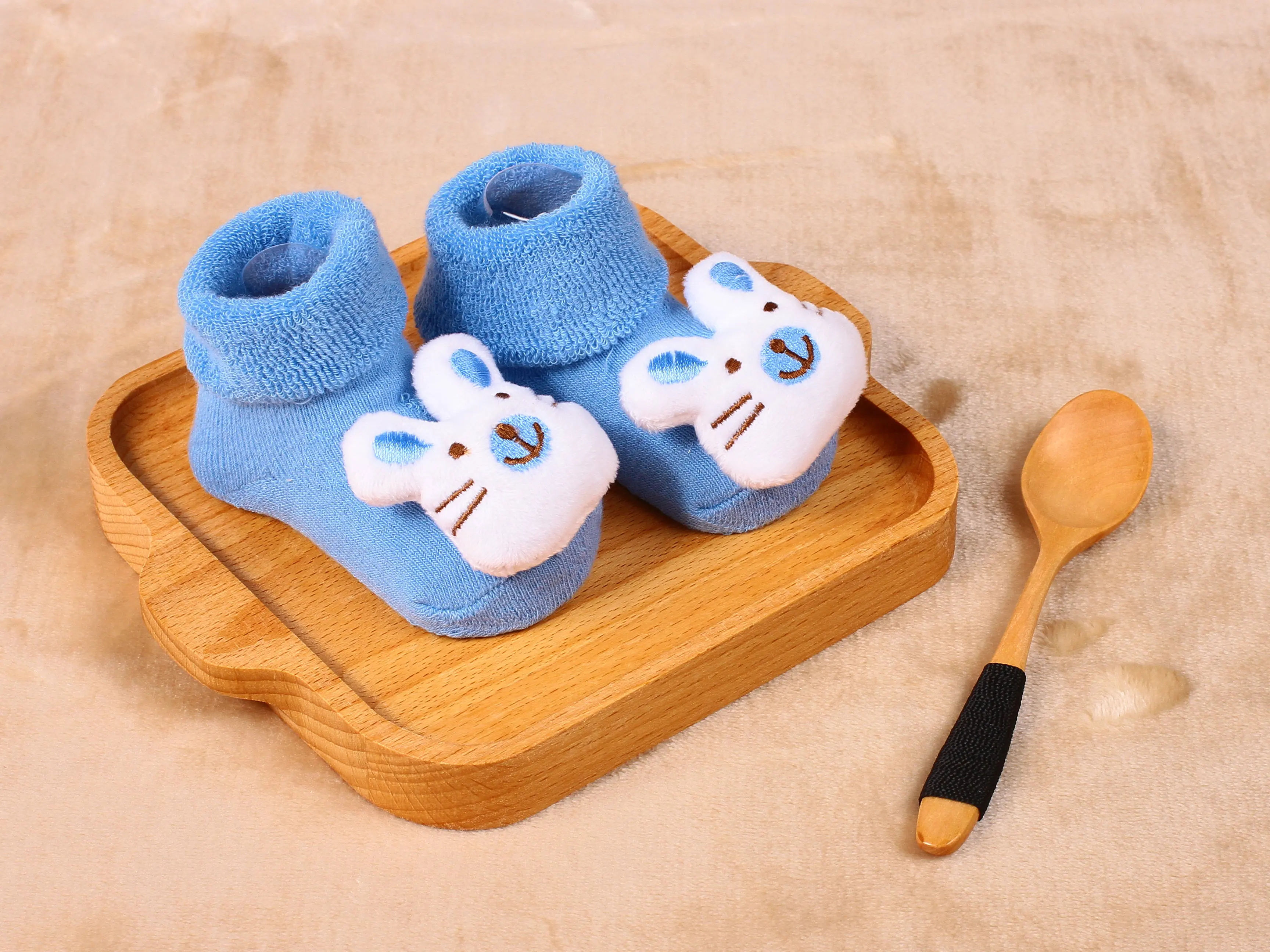 3D Cute animal custom cotton Infant  baby toddler socks 0-12Month anti-slip baby animal dolls baby  breathe soft cotton socks