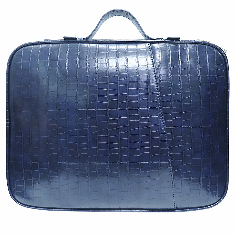 Customized University Crocodile File Folder Pouch Travel Document Bag Hot Laptop Book File A4 Paper