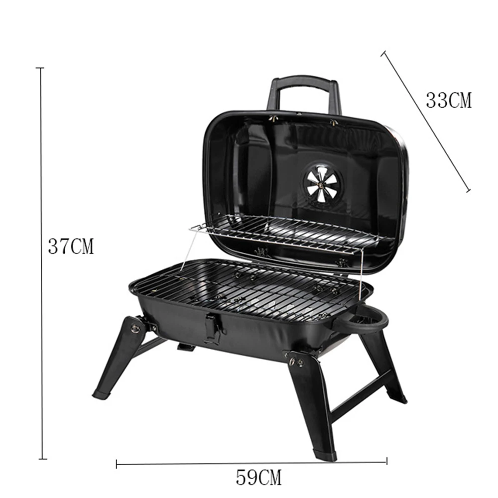 Mini Household Charcoal Grill Outdoor Bbq Folding Portable Disposable Grill Outdoor