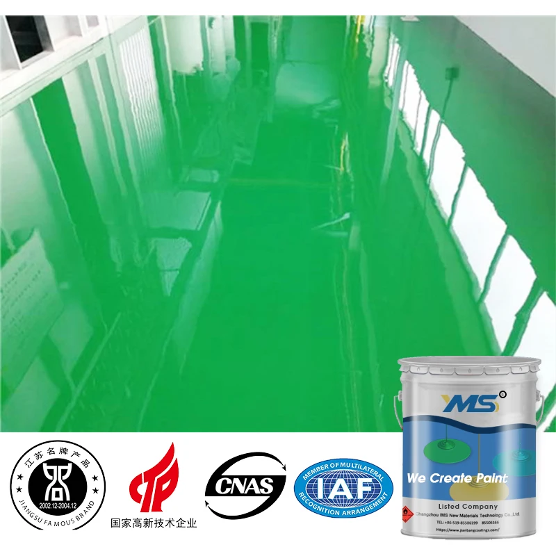 YMS-Epoxy intermediate Putty epoxy floor paint metallic and self leveling  used in warehouse and garage