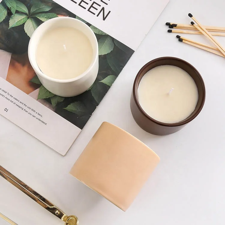 Ceramic Scent Candles Manufacturers Soy Wax Fragrance Candle Private Custom Logo Luxury for Home Decoration SCH Candles Holiday