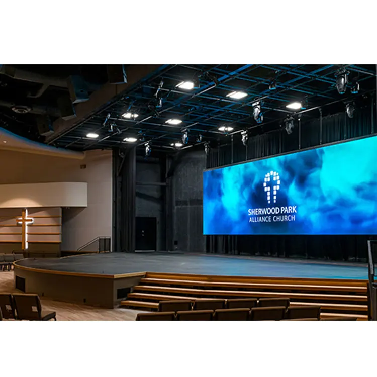 Complete System +Equipment Giant  Video Wall Display/Church Stage background led screen