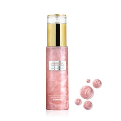 Wholesale Body Shimmer Spray  2 Color Bronzer Golden Glitter Spray Shimmer Body Glow Tan Oil Liquid Highlighter Tanning Spray
