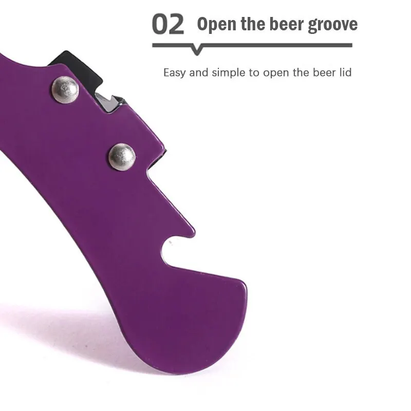 Multi-Functional Stainless Steel Can Opener Beer Bottle Opener Comfort Good Grip Tin Jar Bottle Cans Opener