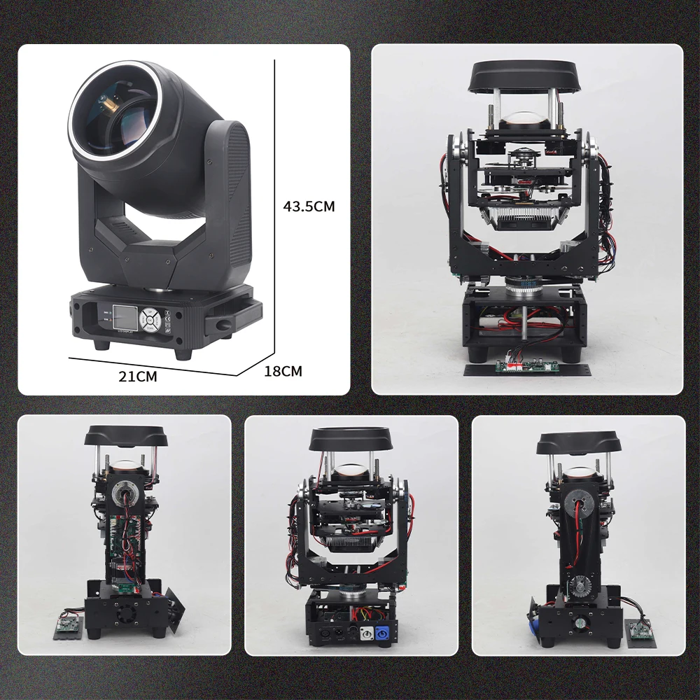 250W Sharpy Beam Cabeza Movil 24 Prisms Luces Discoteca DMX 7r Dj Stage Lights Beam Moving Head Light