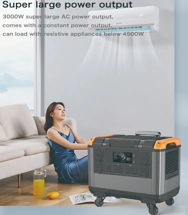 2400w 3000w 2000w Camping Power Station Lifepo4 Battery Charge Solar Generator Energy System 2000w Portable Power Station