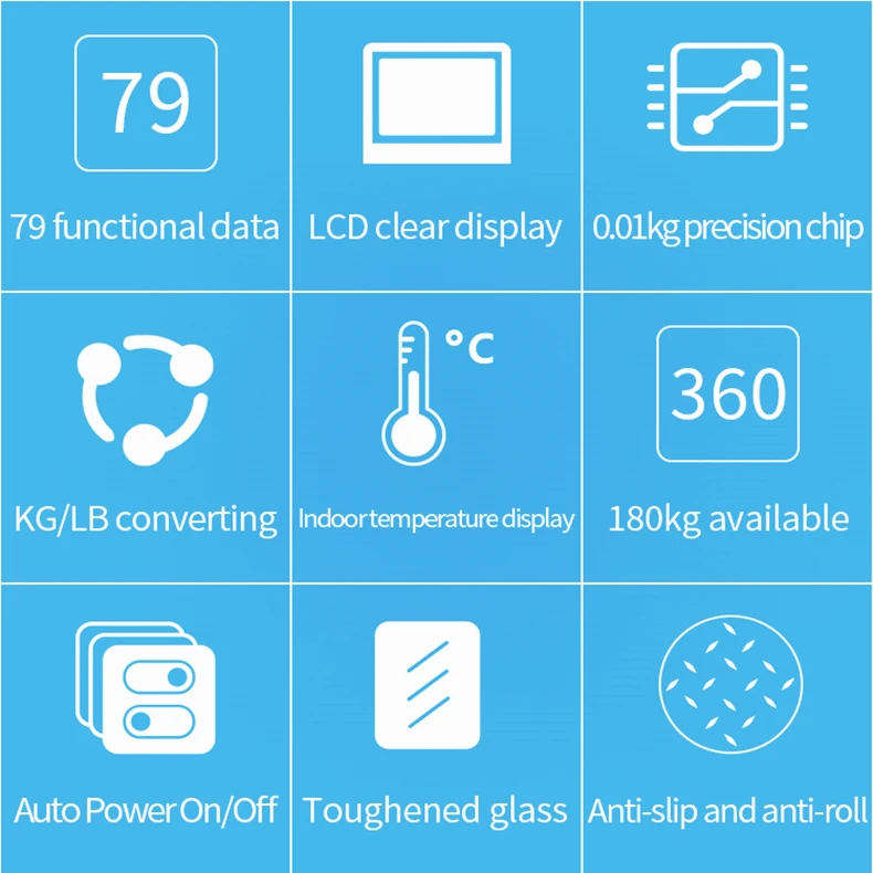 Highly Accurate Digital Led Display 11 Inch Cheap Price Scales For Body Fat BMI Analysis
