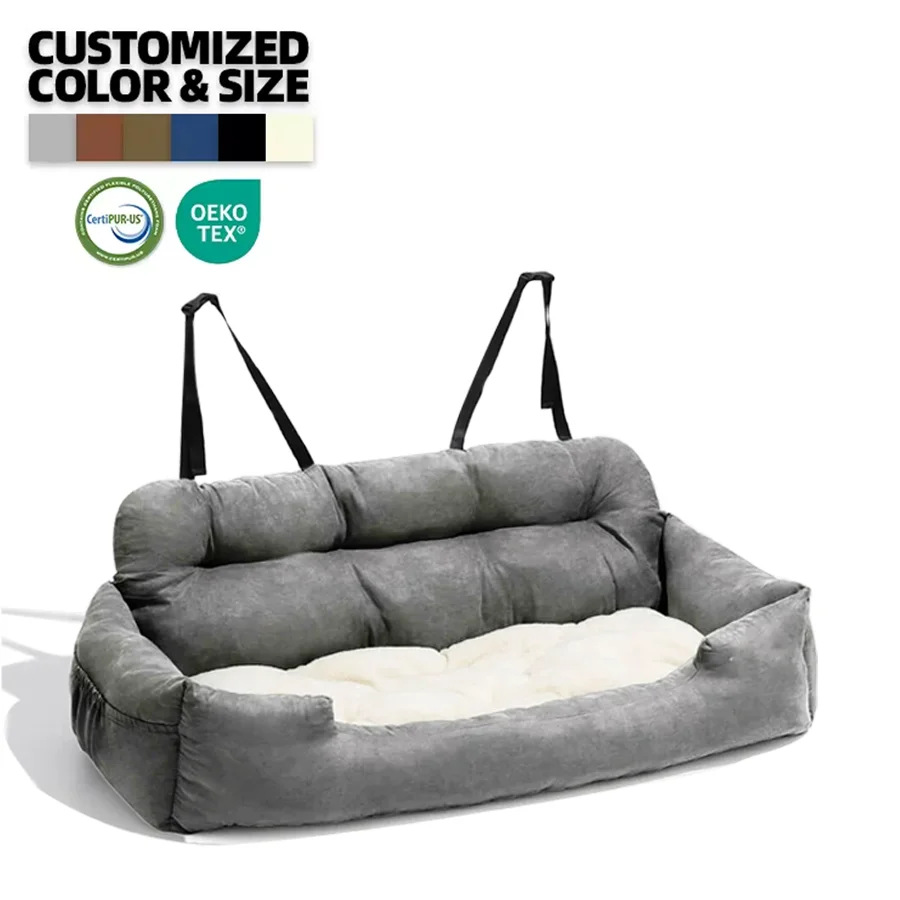 2024 Top popular Custom Travel Dog Pet Car back sofa cushion Bed seat Washable Cover waterproof large size dog car belt seat bag