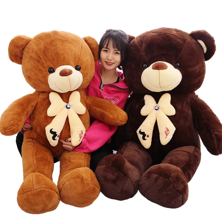 AIFEI TOY Customized With a bow tie have Bowtie Big/Large Size Soft Cuddly Plush Stuffed Giant Teddy Bear Huge toys