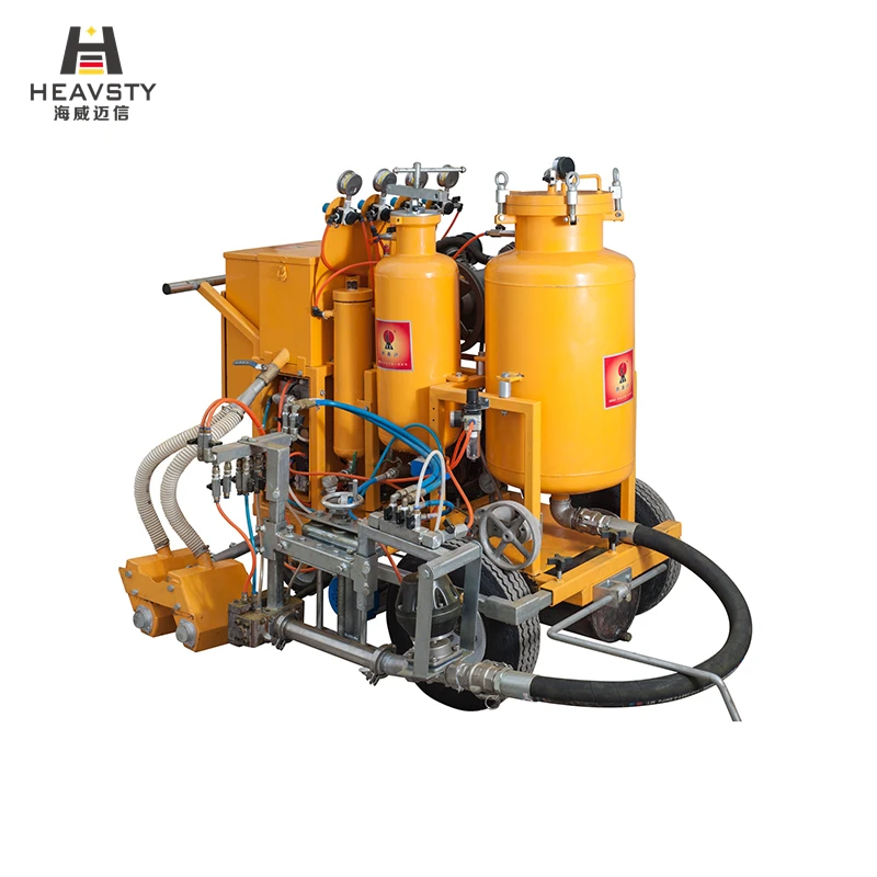 Heavsty Hand Push Cold Plastic MMA 98:2 Two Component Road Marking Machine Apply for Spot Dot Line Painting