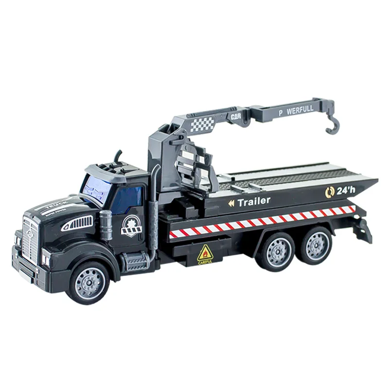 
Trailer Toy For Kids Pull Back Simulation 1:48 tow truck vehicle transport trucks plastic pull-back car for kids 