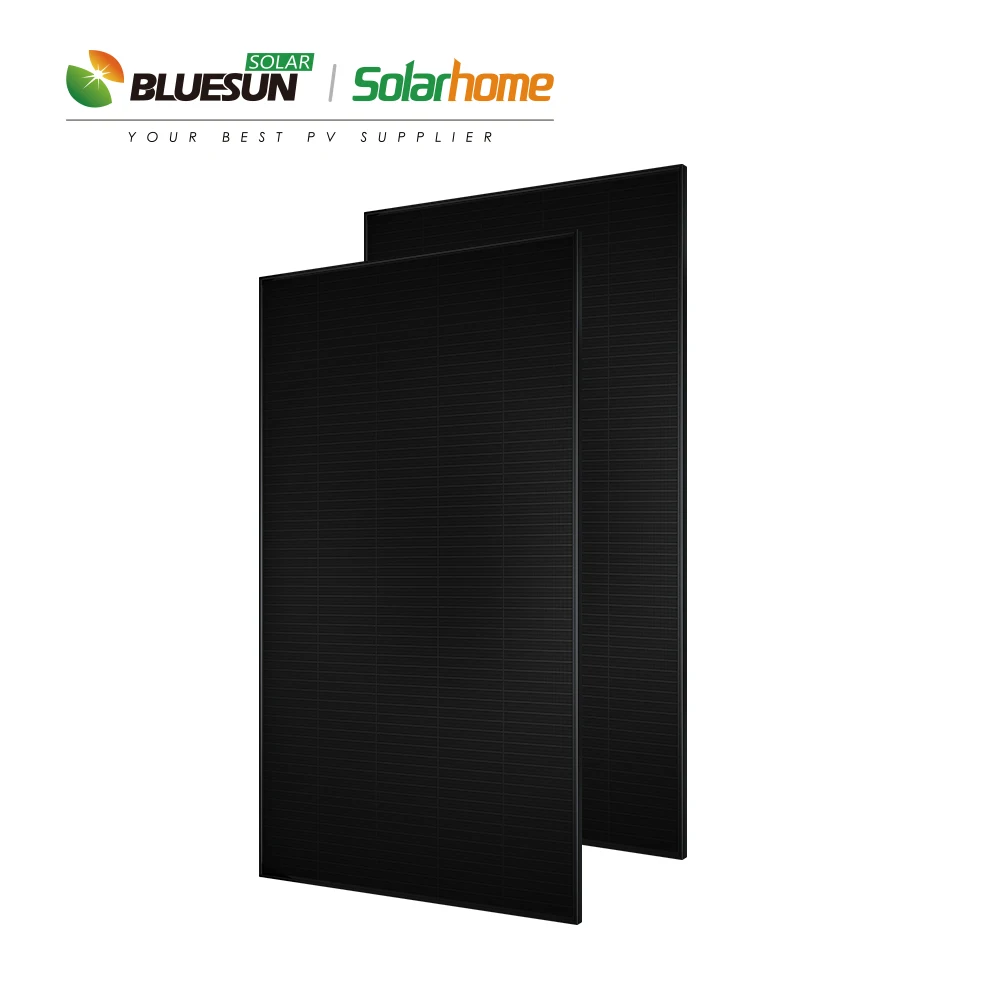 bluesun 440w buy shingled panel solar for solar energy system 30kw system photovoltaic panel all black
