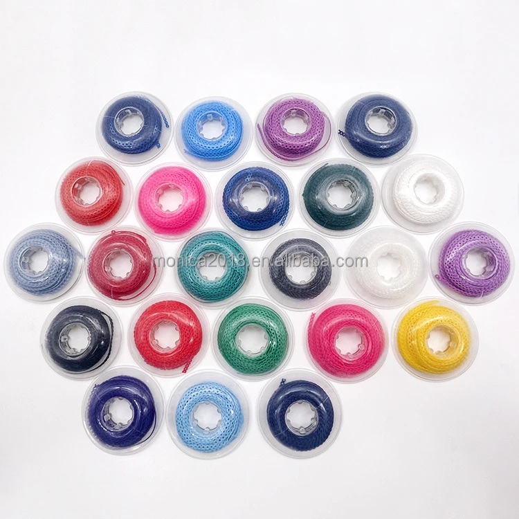 Зубная Ортодонтическая зубная эластичная ультра мощная резиновая цепь короткий тип 48 цветов питания для брекетов ортодонтическая