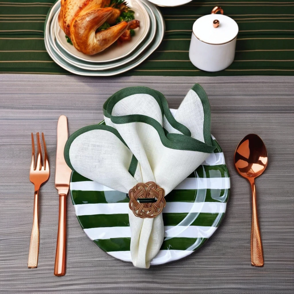 wholesale Border Scalloped Edge Embroidered Cotton Linen Blend For Cloth Napkin place mats Table Linens.Cloth Napkins White