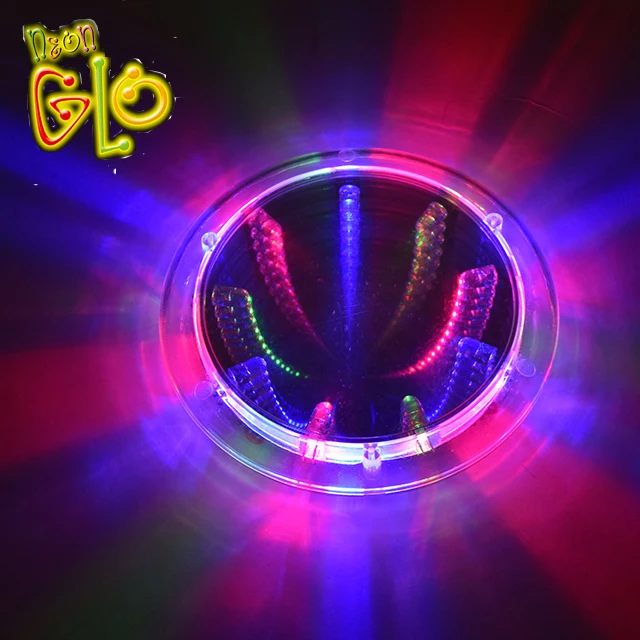 Colorful light round LED flashing light up coaster sticker