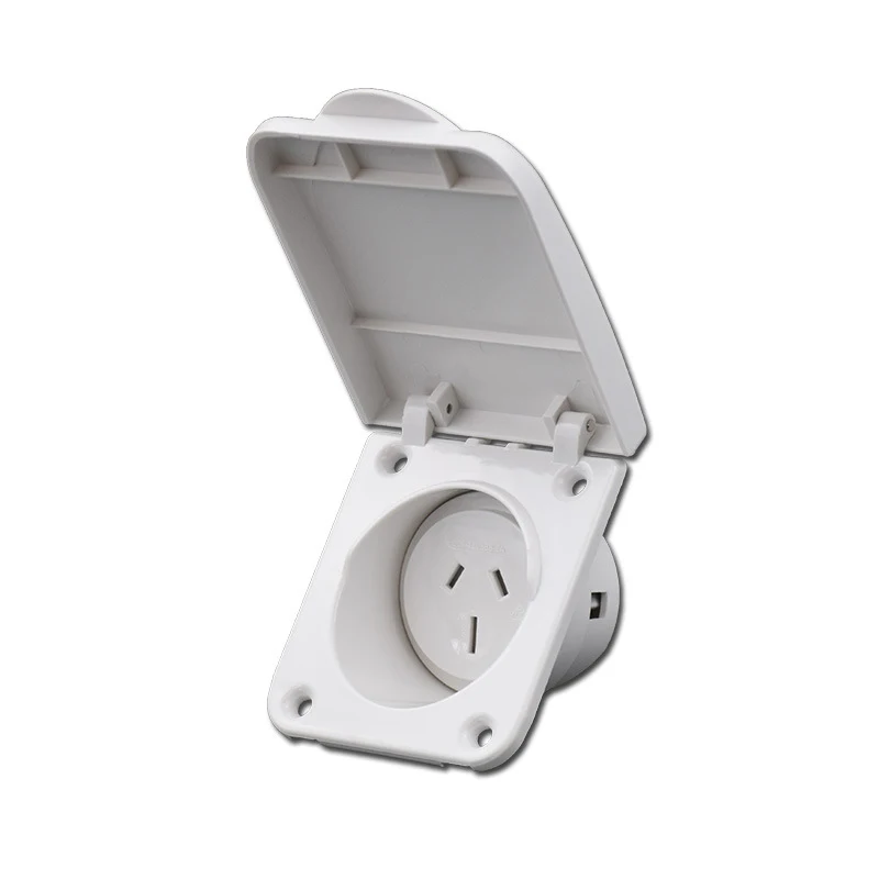 Caravan Socket Outlet Double Pole IP 44 250V 10A 15A Australian standard socket