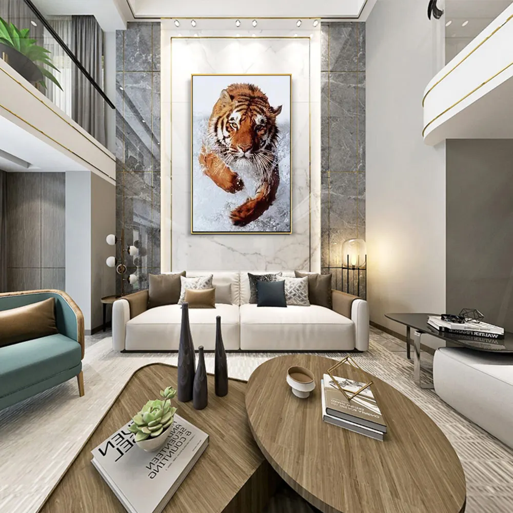 Diamond Painting Full Drill DIY 5D Resin Stones Customize Mosaic Picture for Adults Kids Animal tiger XZMA0019