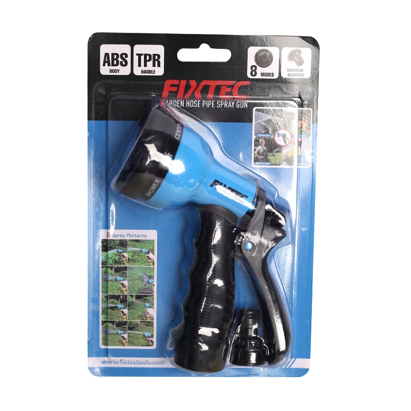 FIXTEC Portable Spray Gun Machine with 8 Selectable Patterns Full/Angle/Shower/Mist/Center/Flat/Cone/Soaker