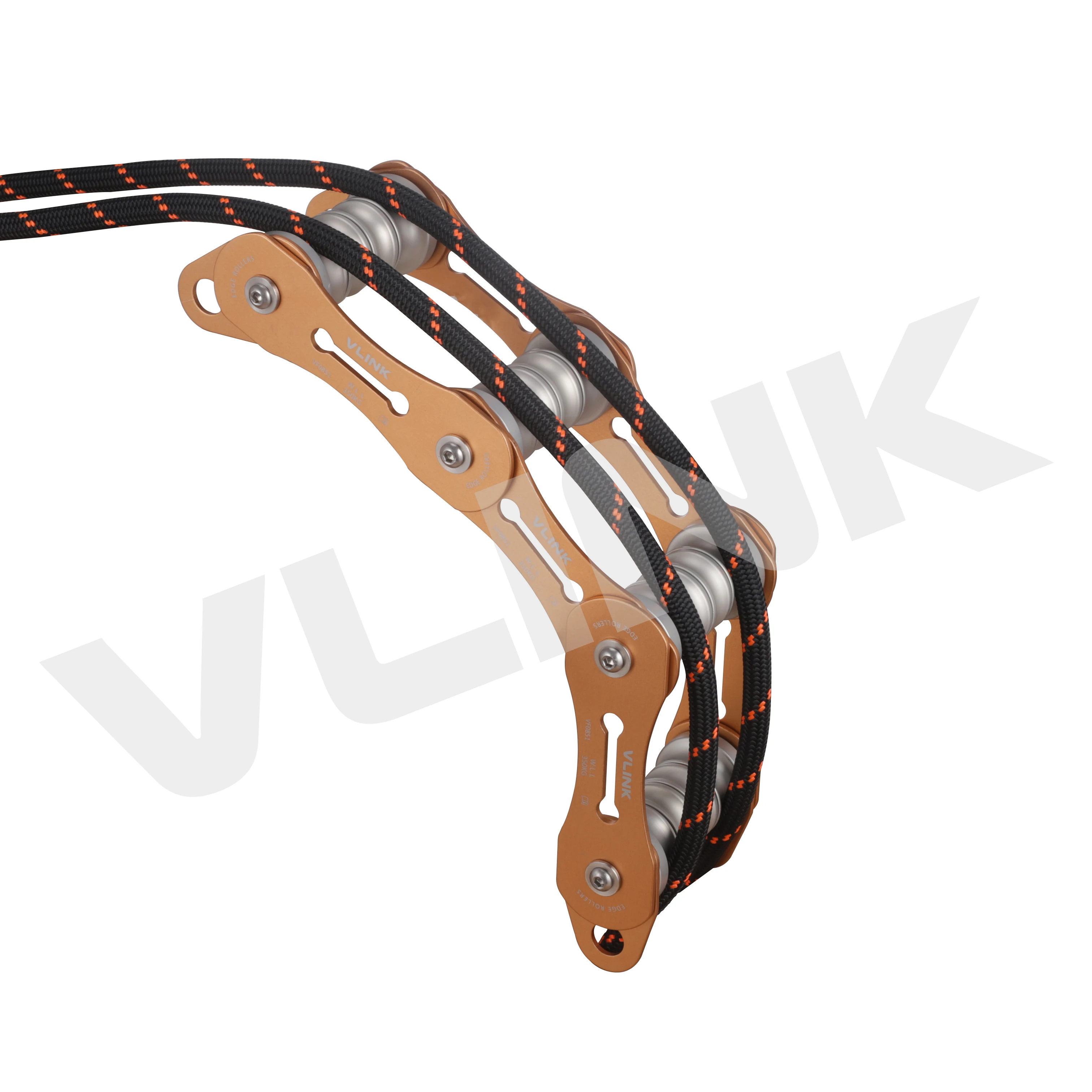 4-slot Chain Rope Protector Outdoor Rescue Climbing Rock Rope Lightweight Equipment Alloy Edge Protect Pulley
