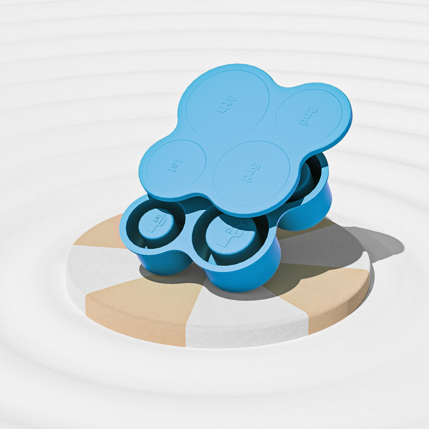 Hot Selling Reusable Best Silicone Stanley Cup Accessories 4 Cavity Silicone Ice Cube Tray for Drinking