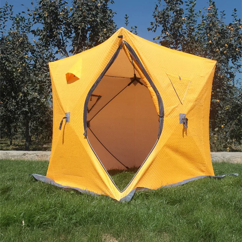 Windproof Snow Resistant Sauna Tent Portable Square Hiking Insulated Camping Ice Cube Winter Fishing Tent