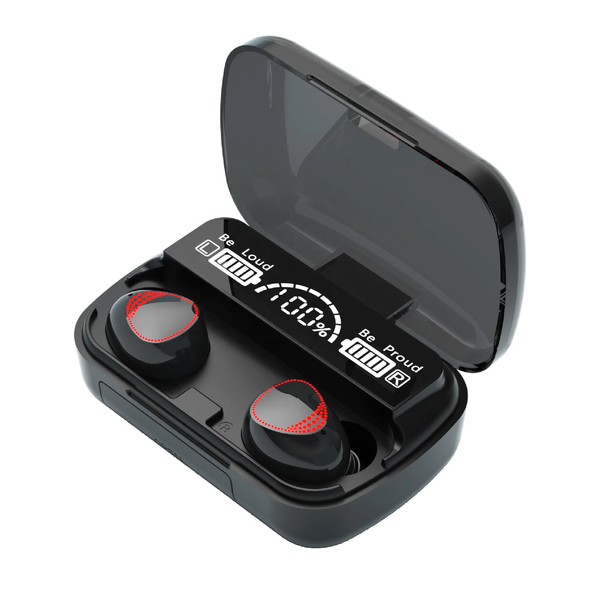 New Upgraded Airbuds Mini TWS M10A Wireless Earphones BT 5.0 Wireless Earbuds Waterproof Headset LED Display Earphone for Kids