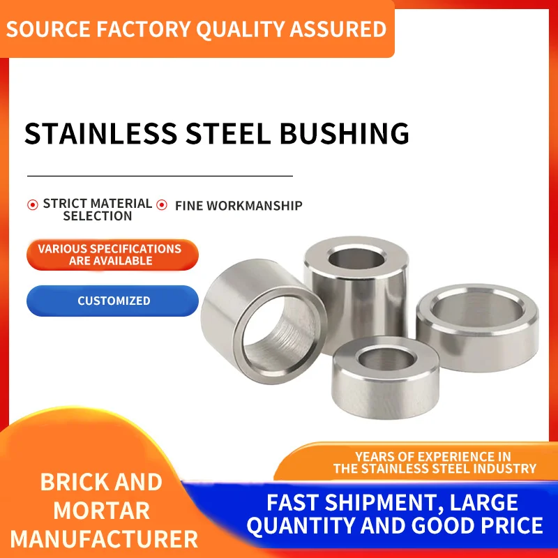 Stainless steel Bushing Gasket round hollow no thread standoff spacer stainless steel flat washer
