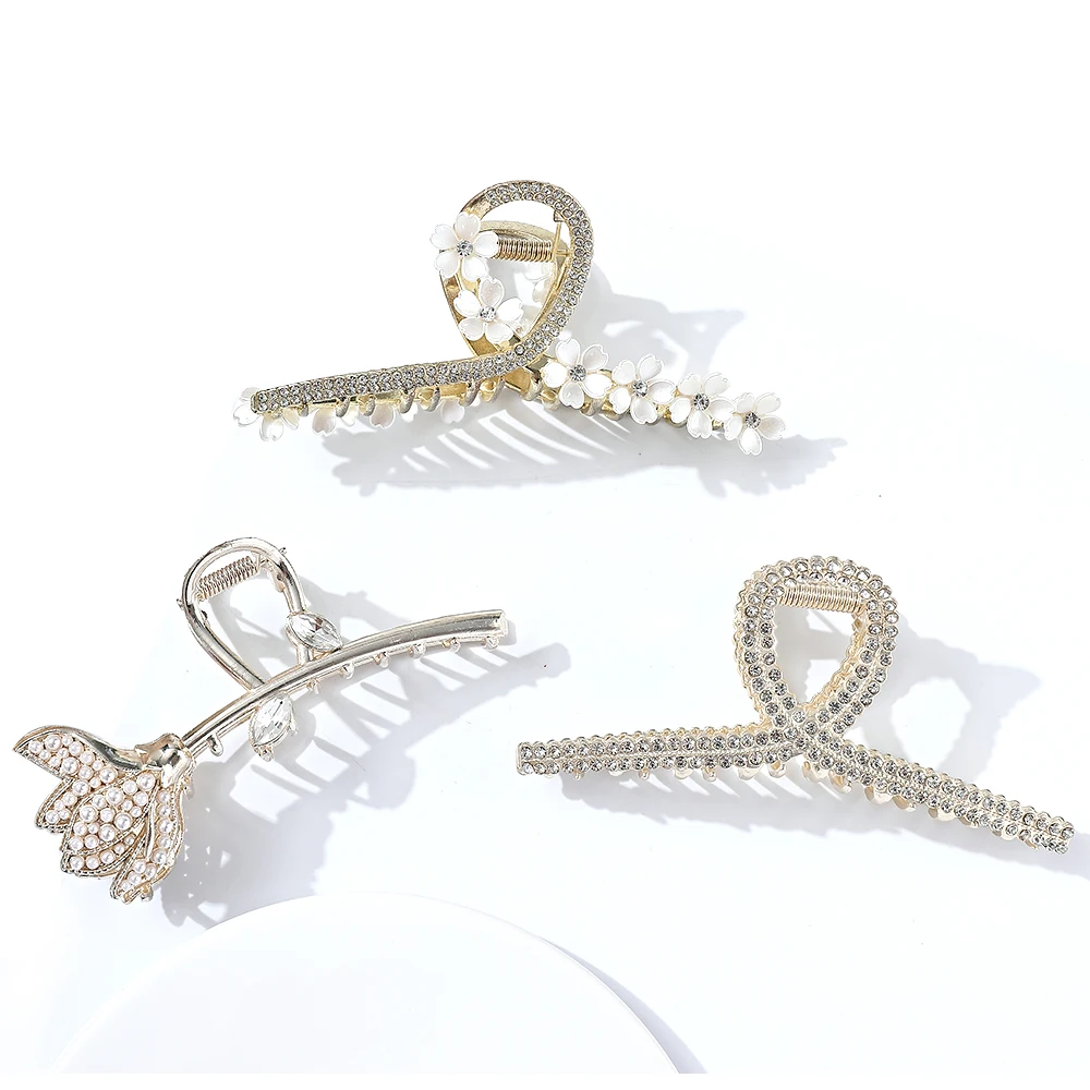 Wholesale Korean Fashion Women Hair Accessories clips Set large plastic Hair Claw Clips