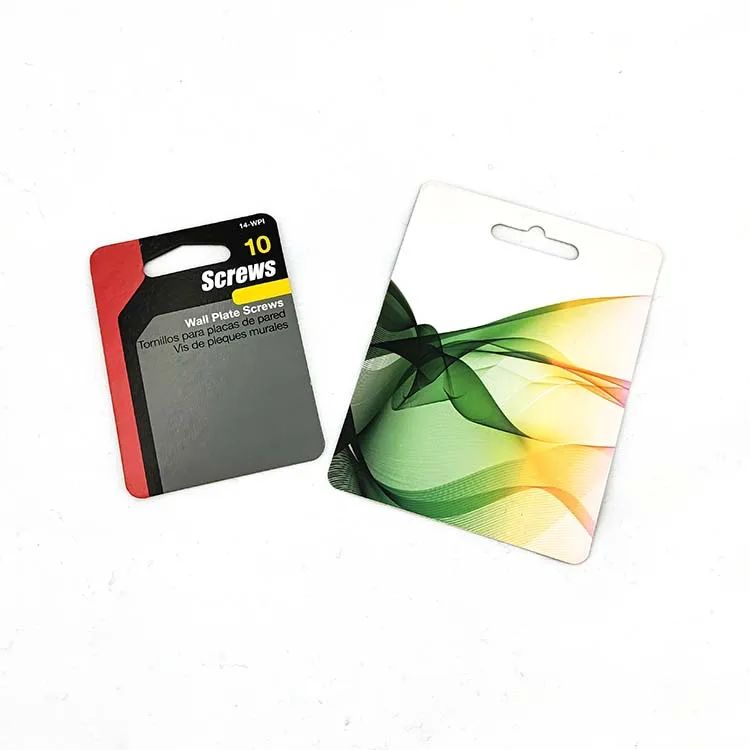 Wholesale Printing Sliding Cardboard Blister Insert Cards Custom Blister Paper Cards for Product Packaging