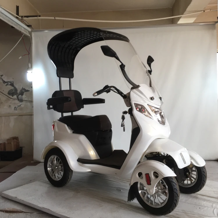 Amoto Лидер продаж для пожилых людей 500w 60v Четыре 4 колеса с двумя толстыми покрышками транспортных средств электрическим приводом скутеры грузовой велосипед