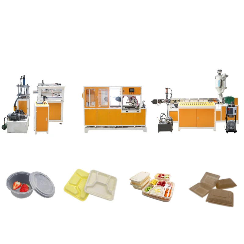 Biodegradable Corn Starch PP Disposable Lunch Box Making Machine PLA Machine To Make Disposable Plates Hips Cup Production Line