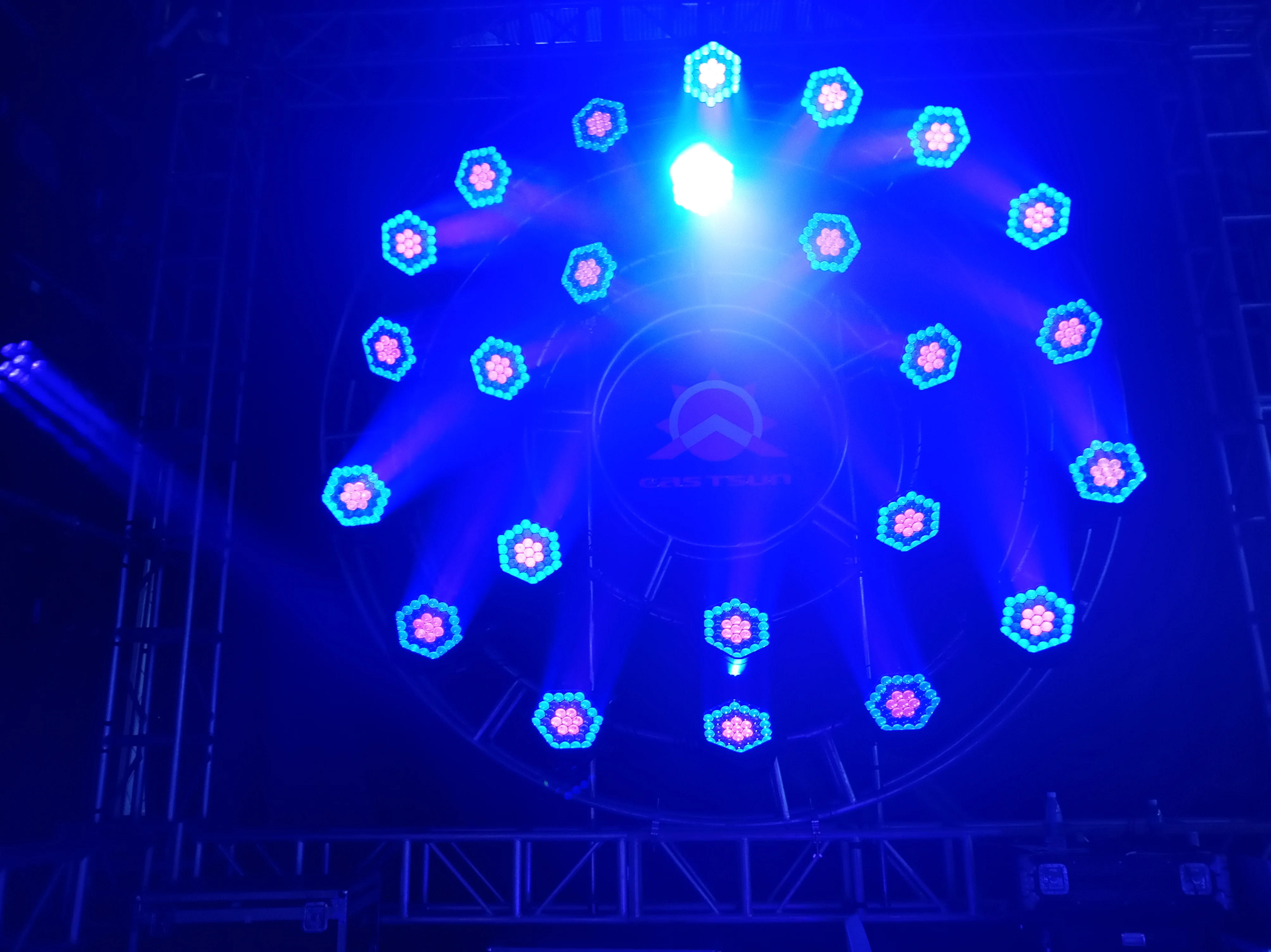 LED RGBW 37X15W Wash Zoom Moving Head 11/16/22/38CH 16 bit