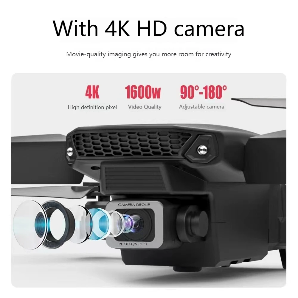 Mini Pocket RC Helicopter Drone with 1080P HD Camera WIFI FPV Height Hold Foldable Quadcopter Gift Beginners Plastic Material
