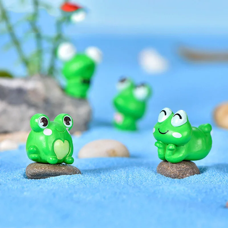 Садовый Декор миниатюрная лягушка из смолы мини-Карин giardino arioso miniatura пейзаж поделки пластиковые фигурки животных