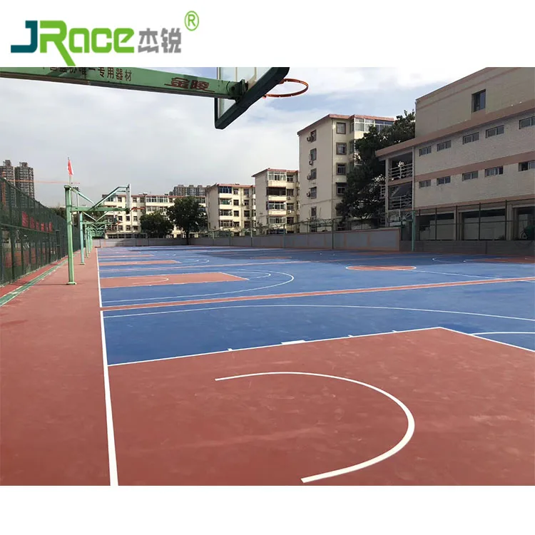 Anti-slip Floor Paint Basketball Court Rubber Flooring For School Sports Hall Floor