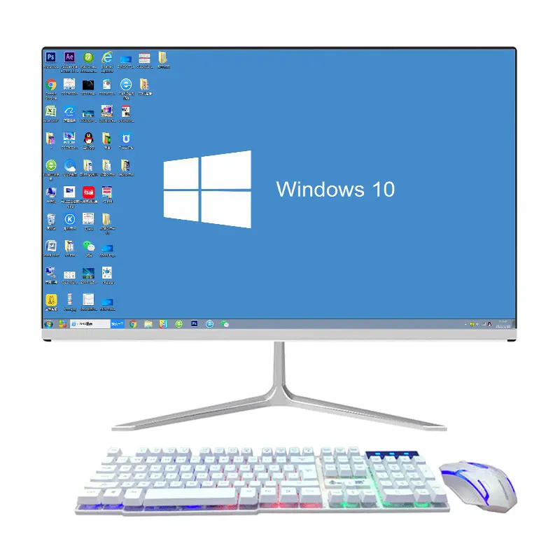 Самый популярный четырехъядерный Процессор i3/i5/i7 21,5 Дюймов AIO 1920*1080P HD Graphics Win 10 система все в одном ПК компьютер для школы