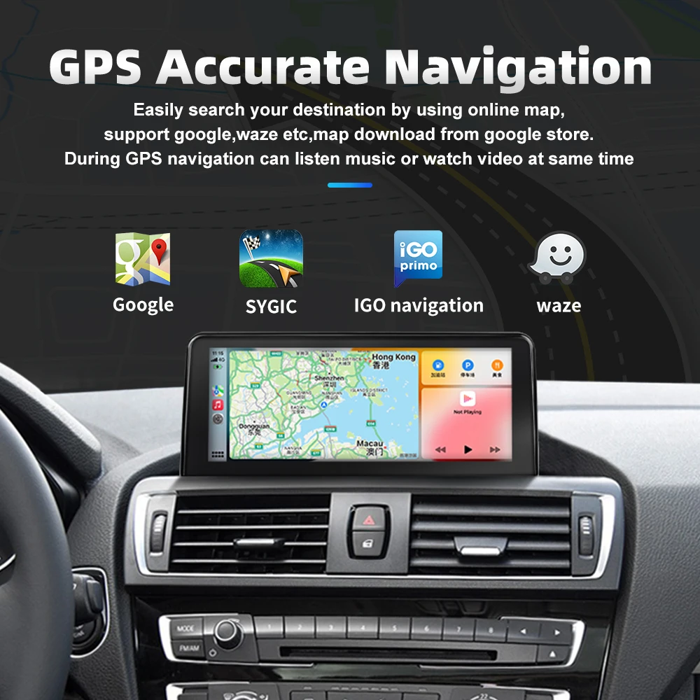 10 25 дюймов Автомагнитола стерео Carplay экран WIFI BT GPS Мультимедиа Linux для BMW F20 F23 2012-2016