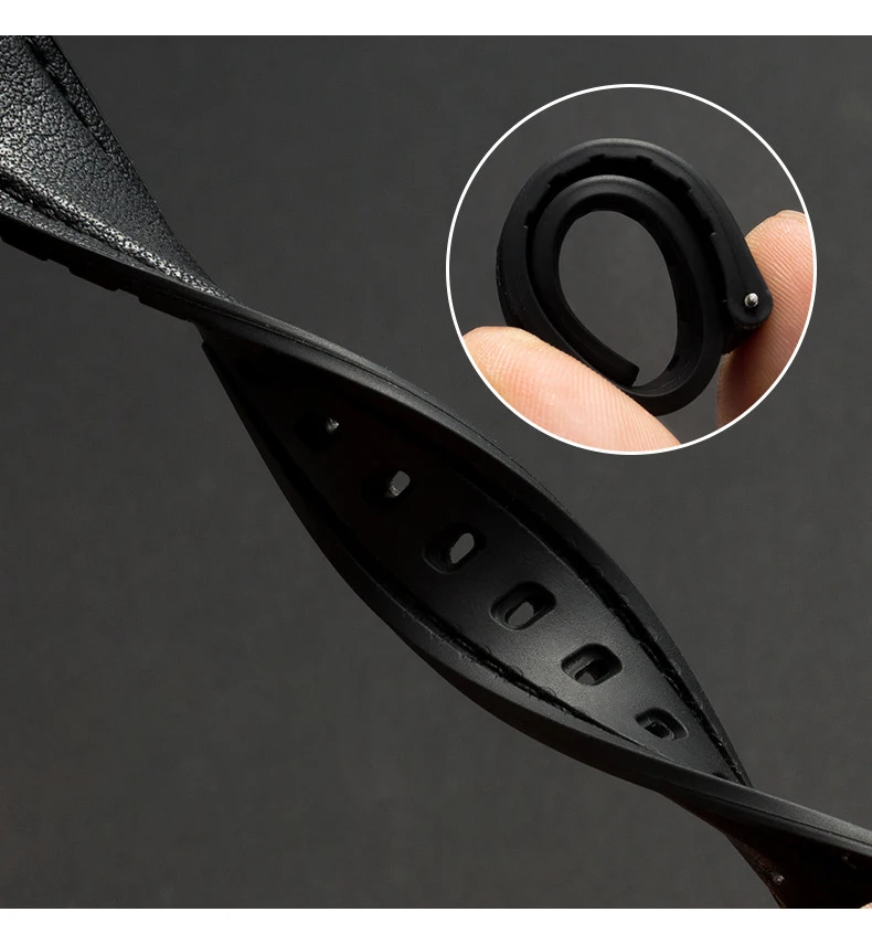 Waterproof  breathability Silicone  Soft Rubber Watch Straps Replacement Watch Bands for Men Women  10mm 12mm 14mm 16mm