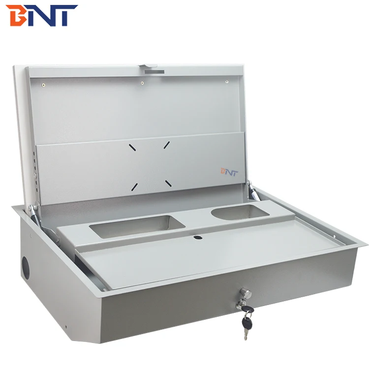 BNT LCD monitor manual security flip top case for the student computer desk case