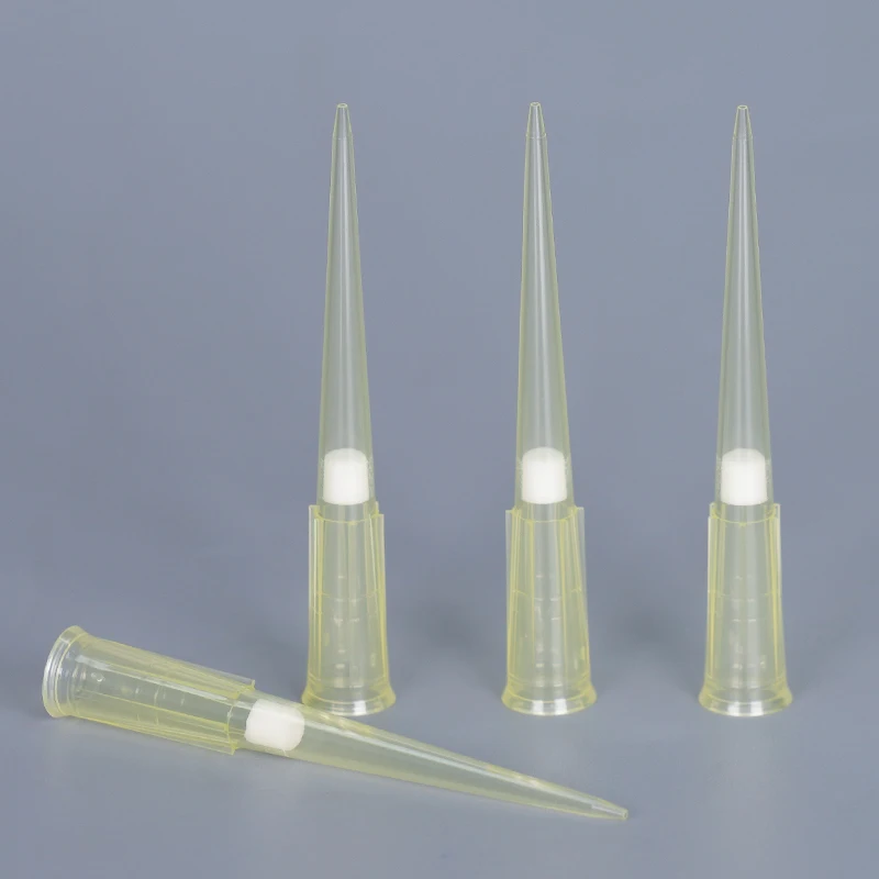 Lab Disposable Sterile low retention 50uL extended length Plastic Filter Pipette Tips