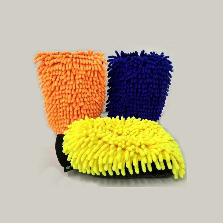 Перчатка для мытья автомобиля Amazon, горячая Распродажа, водонепроницаемые автомобильные перчатки, перчатки для мытья автомобиля из синельного кораллового флиса, перчатки для мытья автомобиля