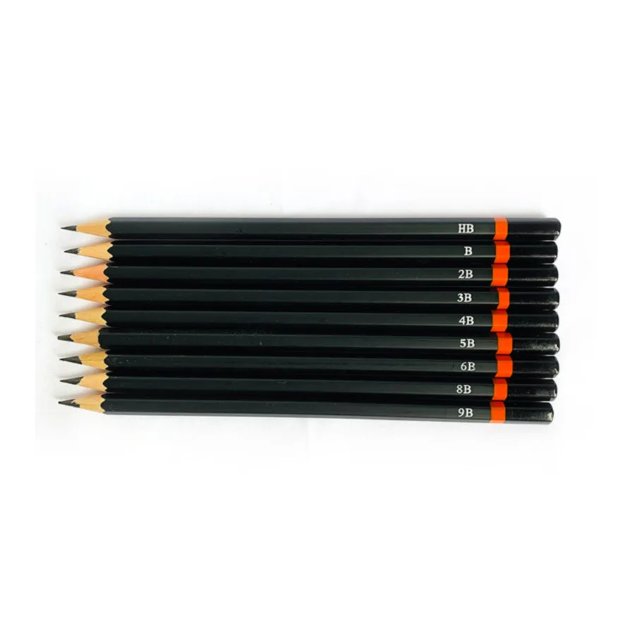 12 Pcs Professional drawing pencil wooden set special pencil brush for art students