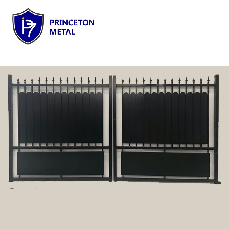 custom making aluminum single driveway gate