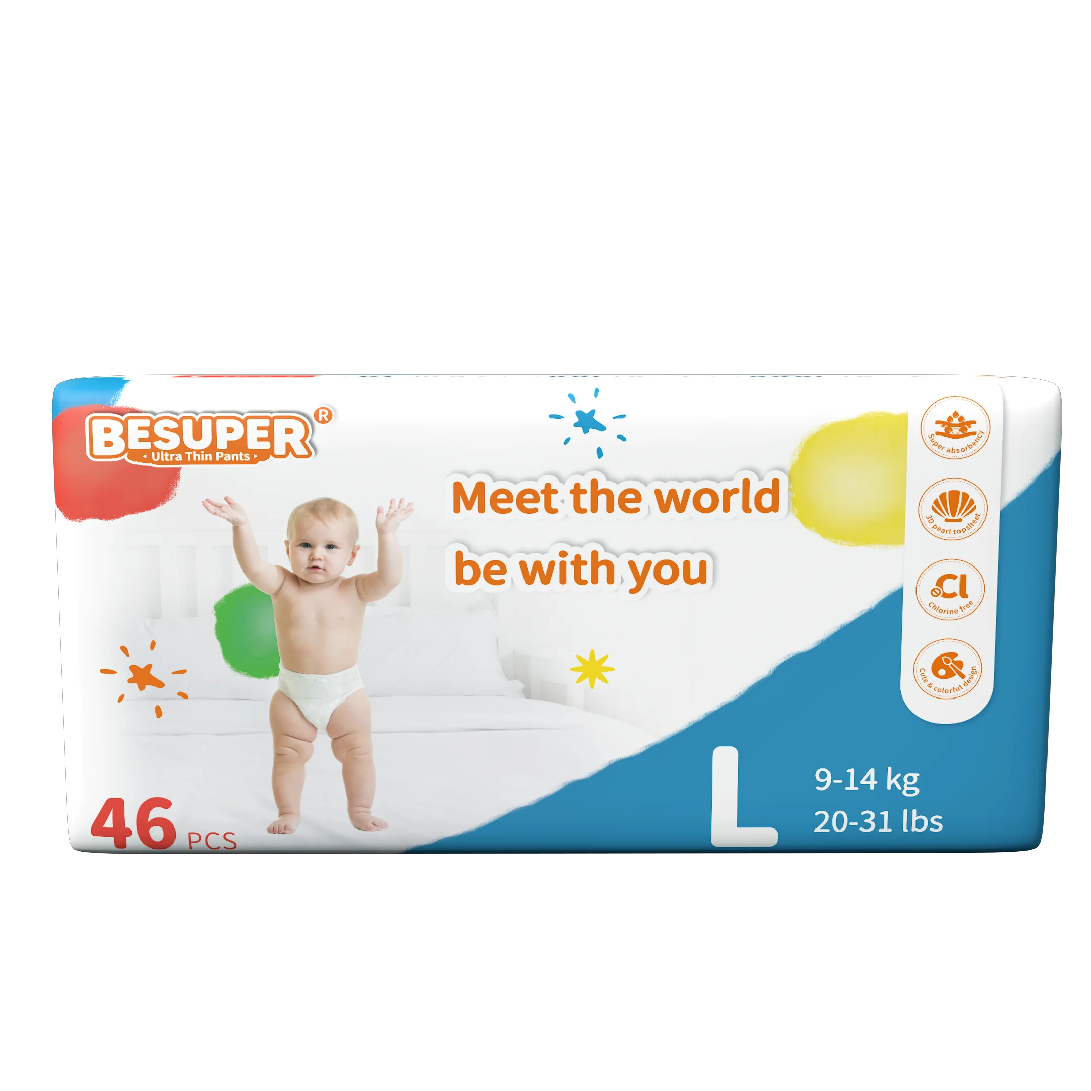Besuper Free Sample Baby adult diapers Ultra Thin Soft Disposable diaper nappies looking for distributor