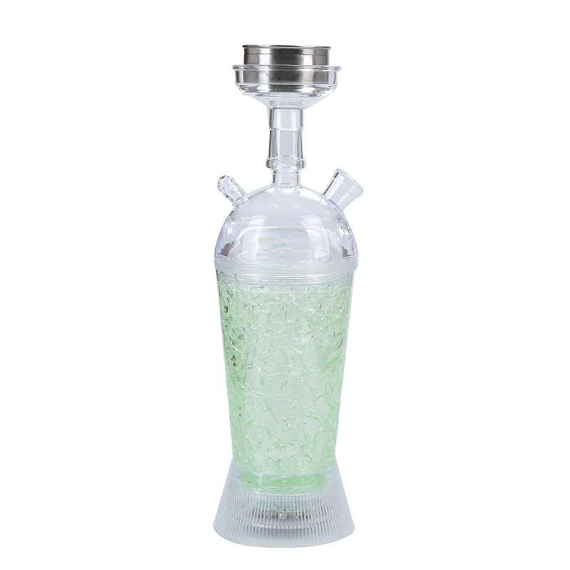 2023 Vapruz Hot Sell Wholesale Custom Logo Cheap Travel Hookah Led Light Plastic Car Chicha Portable Shisha Bottle Hookah