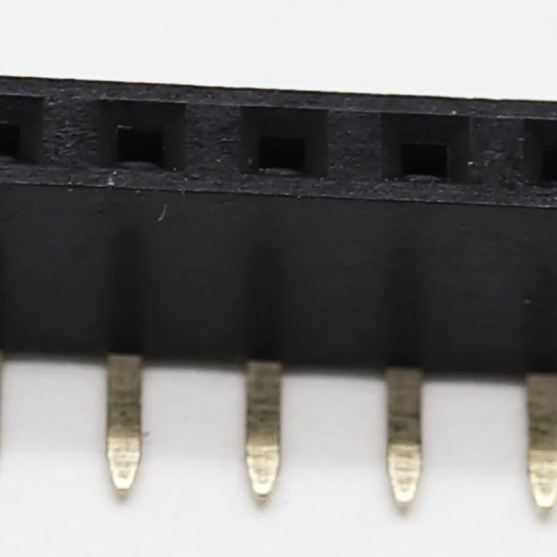 Hot sale connector 2.54Mm pitch positions 02~40pin right angle 90 degree singleDouble row female socket header connector