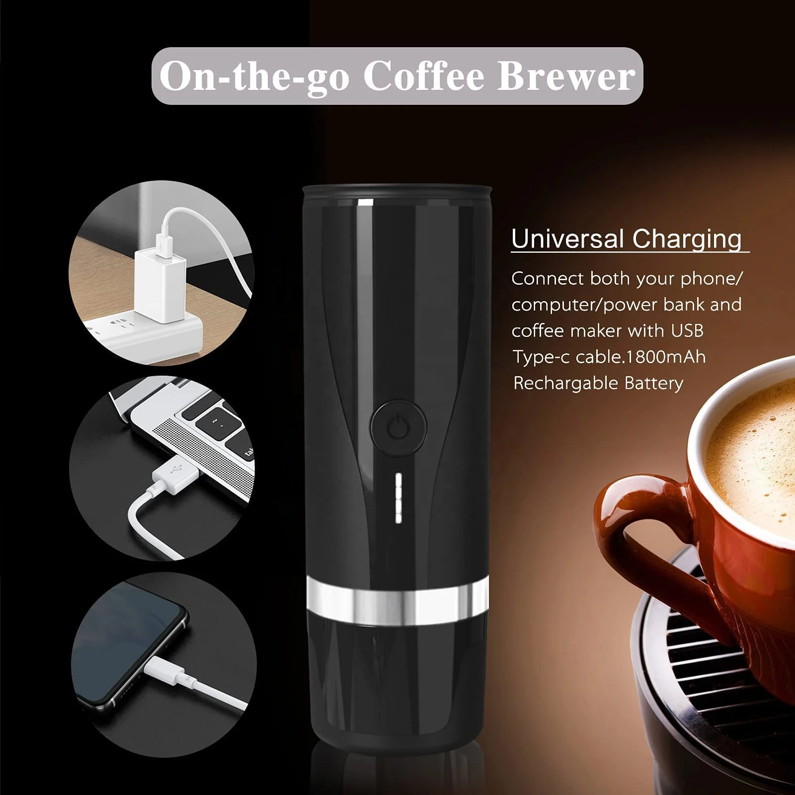 mini camping italian espresso turkish smart portable coffee maker/12v portable espresso machine/coffee maker machine