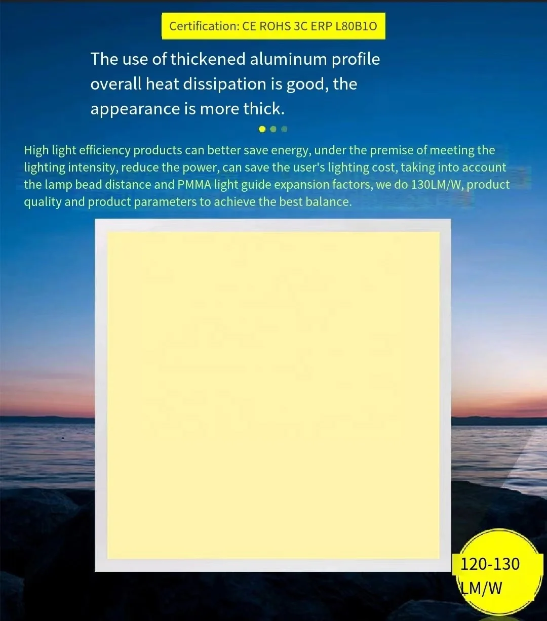 Redol Plus Led Red Light Therapy Panel Device Face Recessed Suspending Square Flat Panel Lights