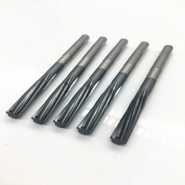 Grewin-High Precision Coating Tungsten Carbide Reamer Metal Cutter 6 Flute CNC Chucking Reamer