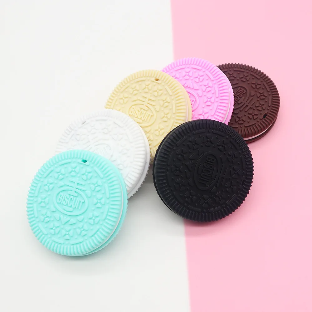 Oreo hotsale baby toys teether baby custom creative BPA free silicone baby teether